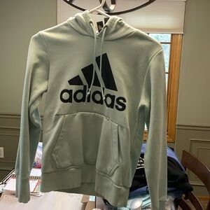 Light green Adidas women's hoodie - size xs